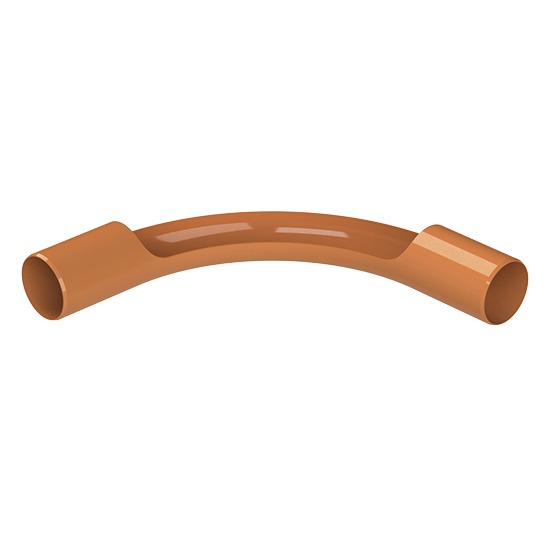 Polypipe UG481 110mm Plain End Long Radius 87.5º Channel Bend