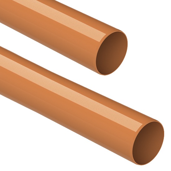 Polypipe Underground 110mm Plain Ended Pipe