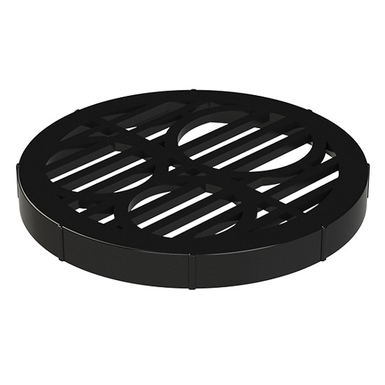 Polypipe UG426 Black 110mm Round Gully Grid (180mm Diameter)