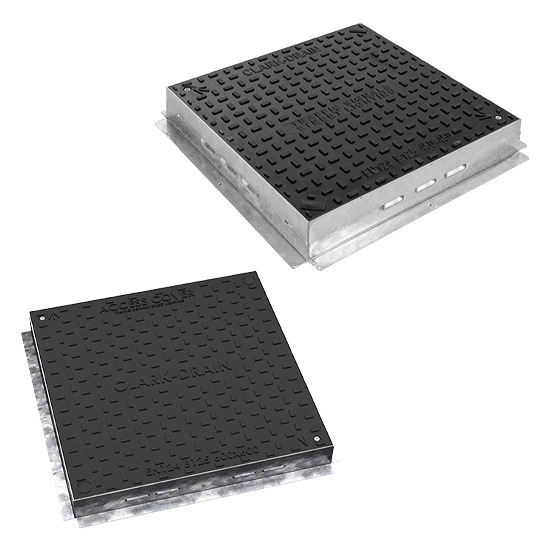 Clark Drain B125 70mm Solid Top Composite Manhole Cover