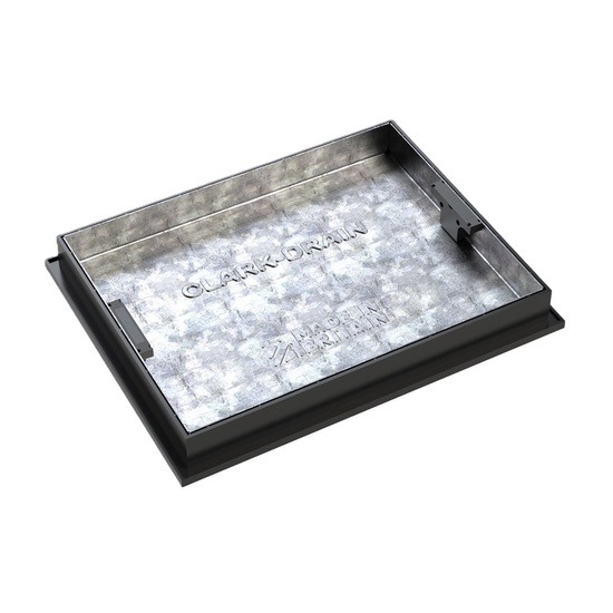 Clark Drain CD790R/100 Recessed Galvanised Lid & Frame - 600 x 450 x 100mm