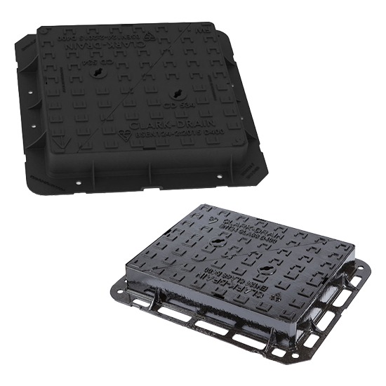 Clark Drain D400 Double Triangular Manhole Cover