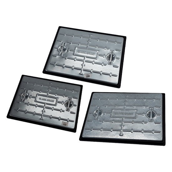 Clark Drain PC6 Galvanised Manhole Cover - 600 x 450mm