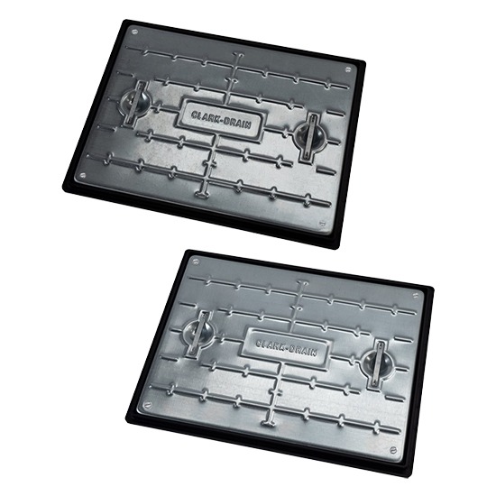 Clark Drain PC6 Galvanised Manhole Cover Sealed and Locking - 600 x 450mm