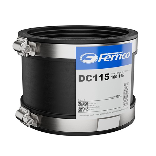 Fernco DC115 Drain Coupling 100-115mm