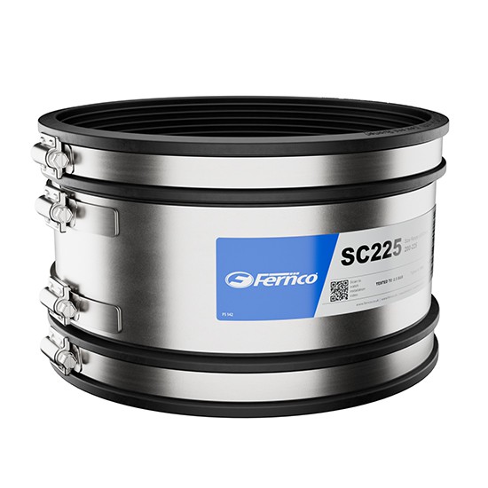 Fernco SC225 Shear Banded Coupling - Ø200-225mm