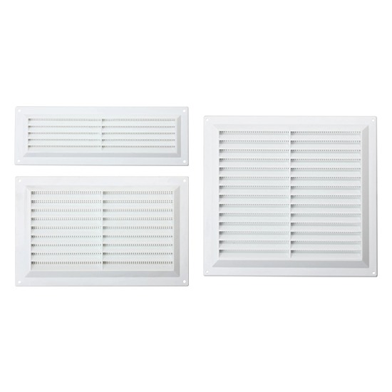 MAP Plastic Louvre Surface Vent with Fly Screen