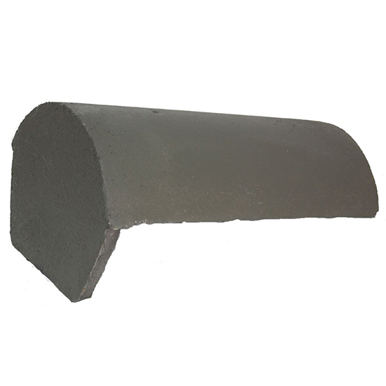 Redland 10002249 Half Round Block End Ridge - Slate Grey