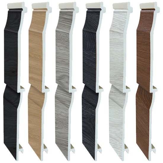 Kestrel NatureClad uPVC Double Shiplap Cladding - 5000 x 300mm (4 Per Pack)