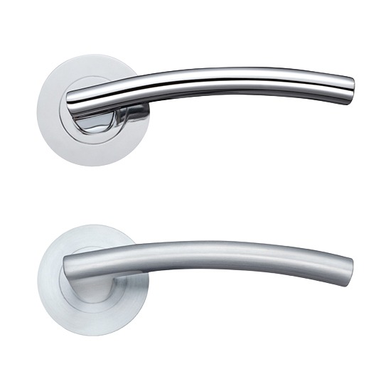 Zoo Hardware ZPZ080 Amalfi Lever on Screw on Rose Door Handle