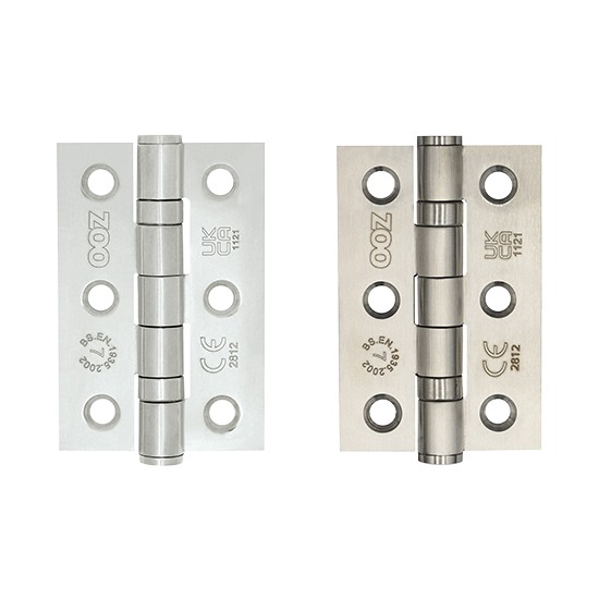 Zoo Hardware ZHSS232 Pair of Bearing Hinges - 76 x 50 x 2mm
