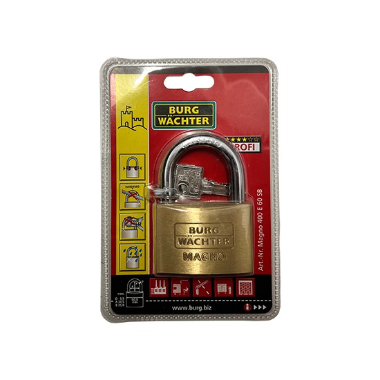 Sterling Brass Standard Shackle Padlock