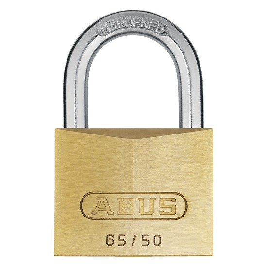 Abus Padlock Brass Body Keyed Alike 65/50 Twin Pack