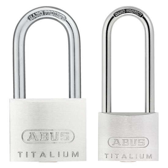 Abus 64TI/40HB Long Shackle Titalium Padlock