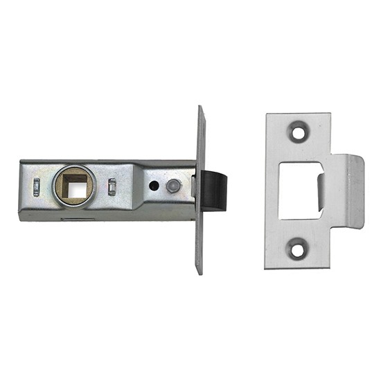 Union J2650 Silver Rebated Tubular Mortice Latch