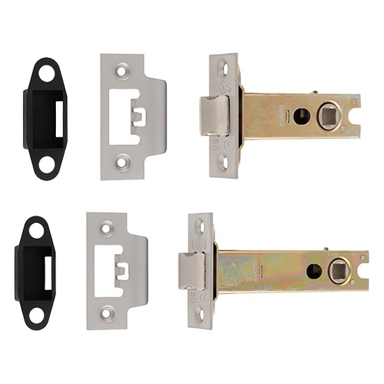 Eurospec TLS50 Heavy Sprung Satin Stainless Tubular Latch