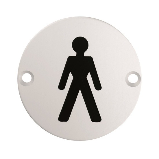 Eurospec SEX1016SSS Male 76mm Circular Sign