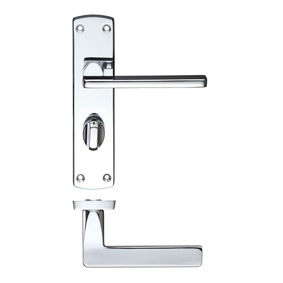 Zoo Hardware Leon Door Handle Polished Chrome