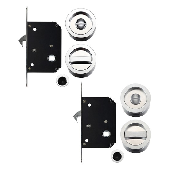 Zoo Hardware FB81 Sliding/Pocket Door Lockset c/w Flush Pulls & Finger Pull