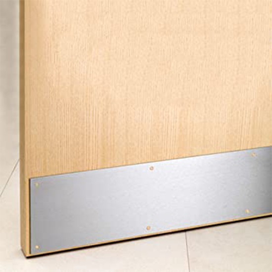 Door Kick Plate 6" Satin Aluminium