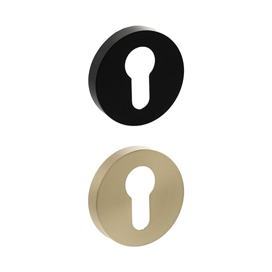 Atlantic Senza Pari Euro Escutcheons on Minimal Round Rose