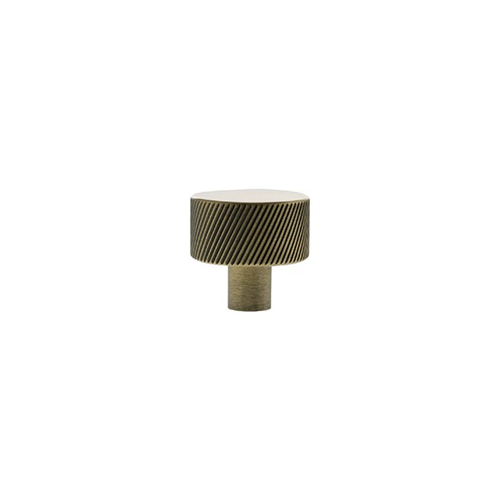Atlantic MHCS1532AB Millhouse Antique Brass Paddington Spiral Round Cabinet Knob Handle