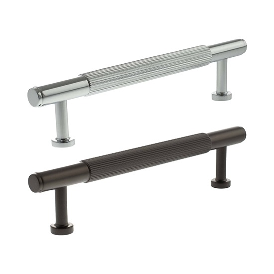 Atlantic Millhouse Brass Battersea 128mm Linear T-Bar Cabinet Pull Handle