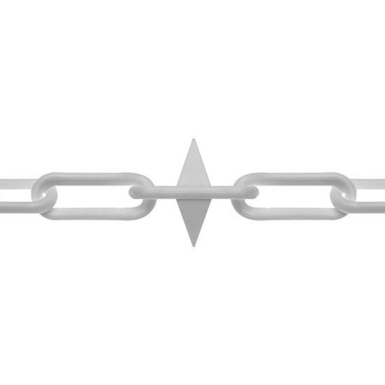 Eliza Tinsley 3088-809 Polyethylene Chain - White Spiked - Metre