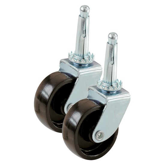 Select Single Wheel Furniture Caster on Stem 24403 32mm - 2 Pack