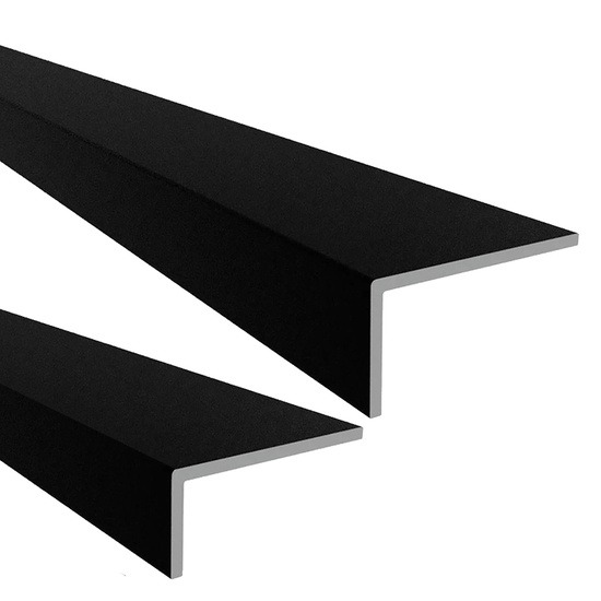 Rothley Unequal Matt Black Aluminium Angle Profile