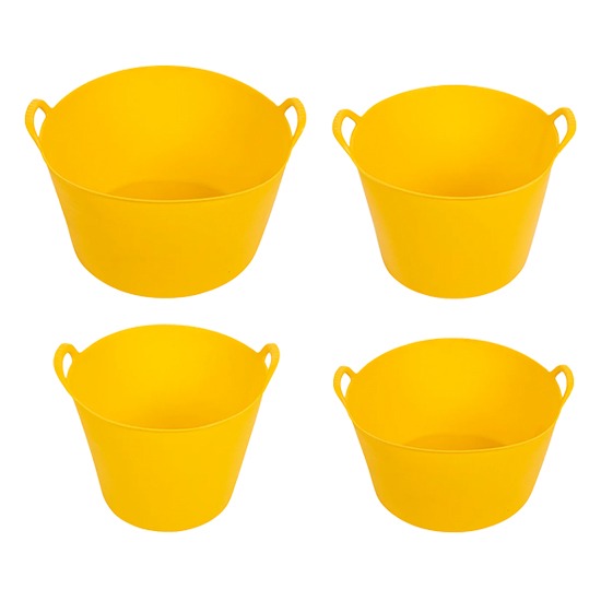 XTrade Yellow Recycled Plastic FlexiTub