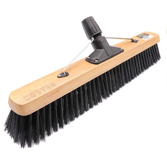 Cottam BPL00009 24" Heavy Duty Soft Synthetic Broom Head With Rapid Handle Attachment