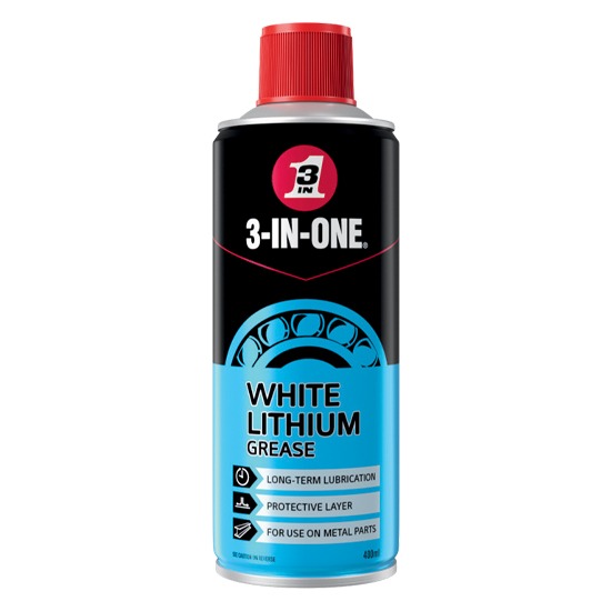 3-IN-ONE 44620/03 400ml Aerosol White Lithium Grease Spray