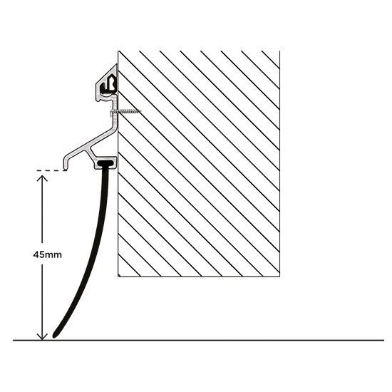 Exitex Garex Garage Aluminium Door Strip