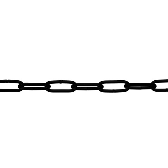 Eliza Tinsley 3442-163 4mm Long Link Chain Black - Metre