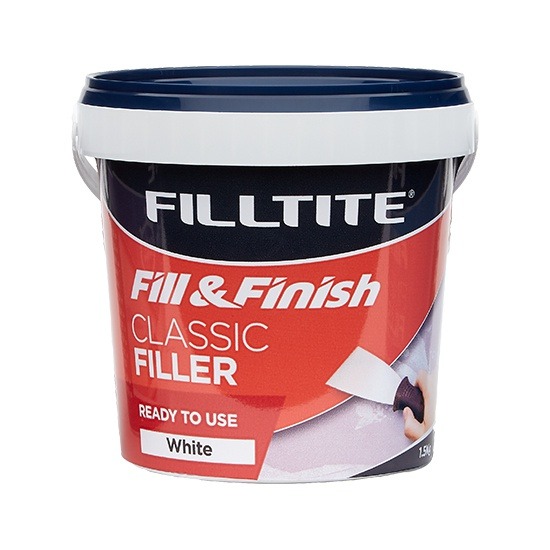 Filltite F18365 Fill & Finish Ready Mixed Classic Filler - 1.5Kg Tub