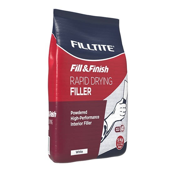 Filltite F18356  Fill & Finish Rapid Drying Interior Filler - 5Kg