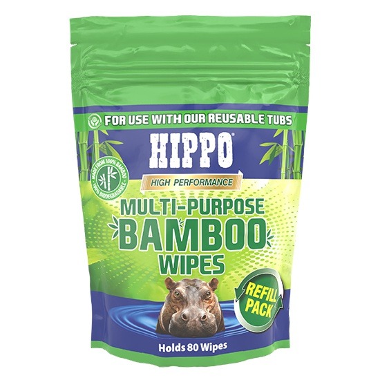Tembe H18734 Multi Purpose Bamboo Wipes Refill Pack With 80 Wipes