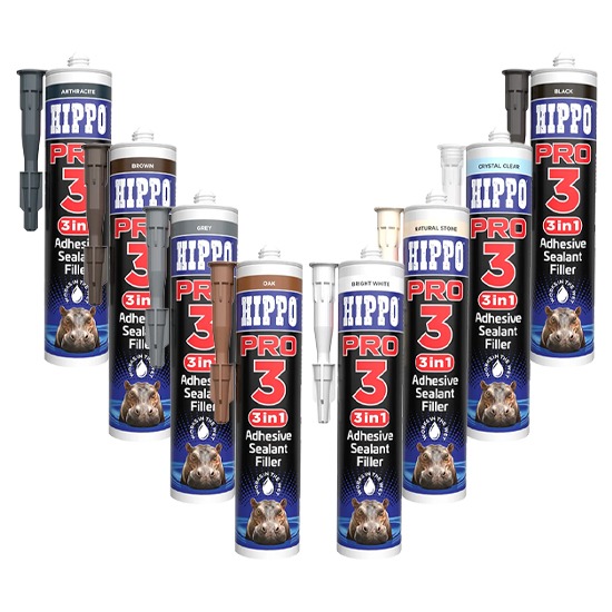 Hippo Pro 3 Adhesive Sealant & Filler - 290ml