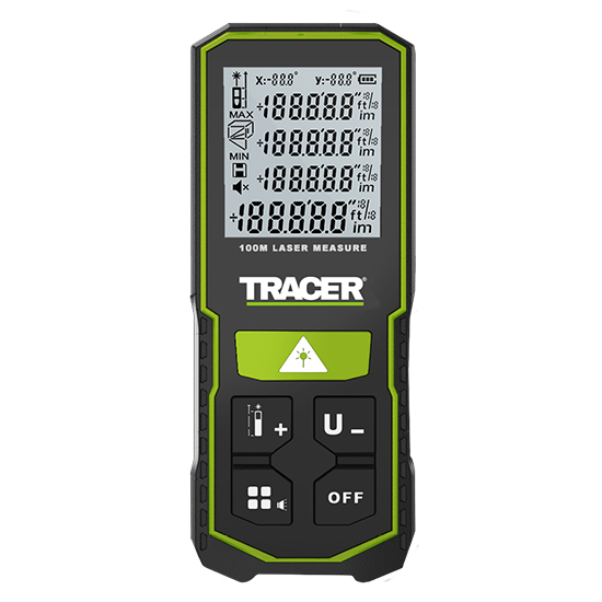 Tracer ALM100 Green Dot 100 Metre Compact Laser Measure