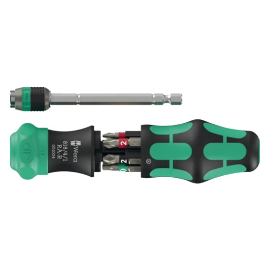 Wera Kraftform Kompakt 20 RA-R Ratchet Screwdriver 6-Piece Bit Set