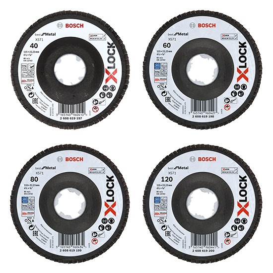 Bosch X-lock Flap Disc -115mm