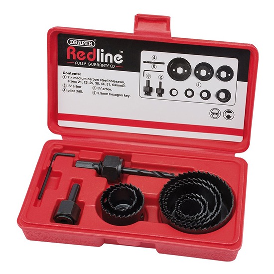 Draper 68470 Redline 11 piece Holesaw Set