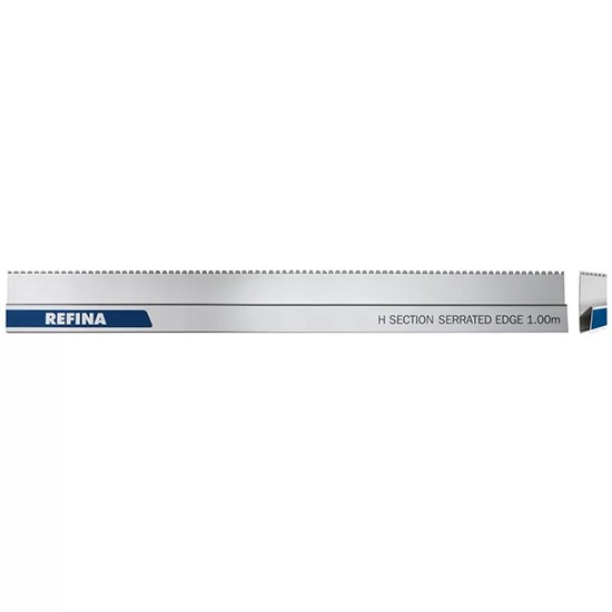 Refina 252412 Aluminium H Section Serrated Feather Edge - 1250mm