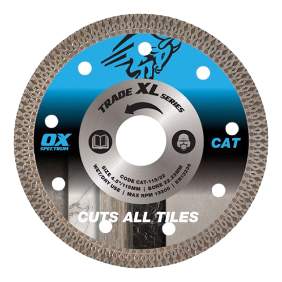OX Trade 115mm Diamond Tile Cutting Blade