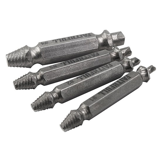 Faithfull FAISBEXTRACT 4 Pce Screw Extractor Set