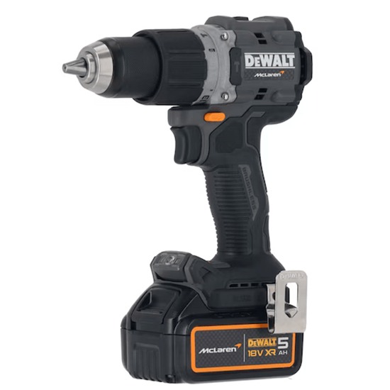 DeWALT DCD85MP2T McLaren XR Brushless Combi Drill c/w 2 x 5Ah Batteries