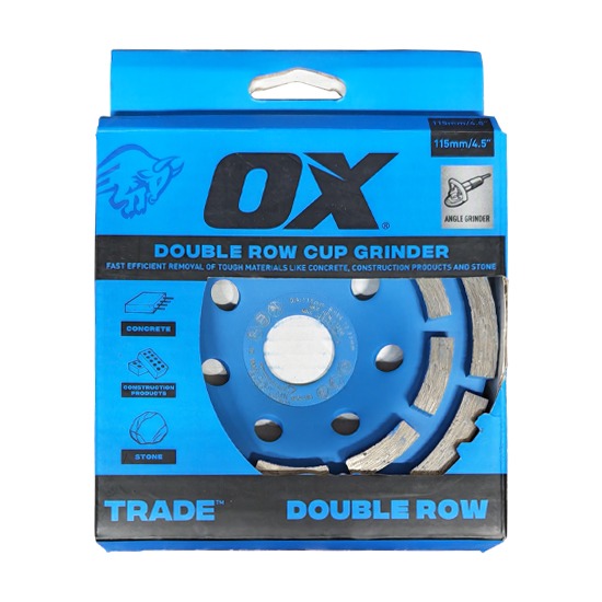 OX XLCG-115/22 Trade XL 115mm Double Row Cup Grinder