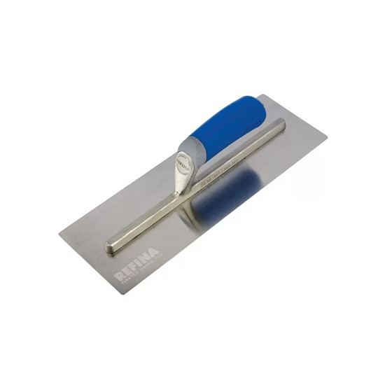 Refina FINATEX-1 14 x 4¾" Pre-Worn S/S Plastering Trowel with Soft Handle