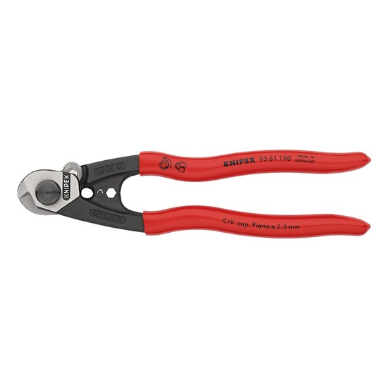 Knipex 03047 Forged Wire Rope Cutters - 190mm